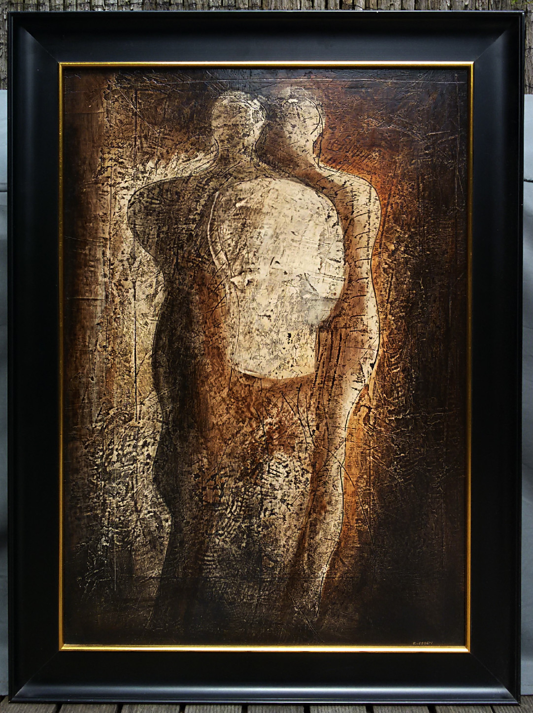 Frits van Eeden - Figuren, olieverf op paneel (prachtig ingelijst) kopen? Bied vanaf 250!