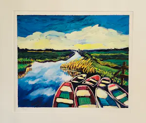 Justus Donker - Bootjes, zeefdruk kopen? Bied vanaf 30!