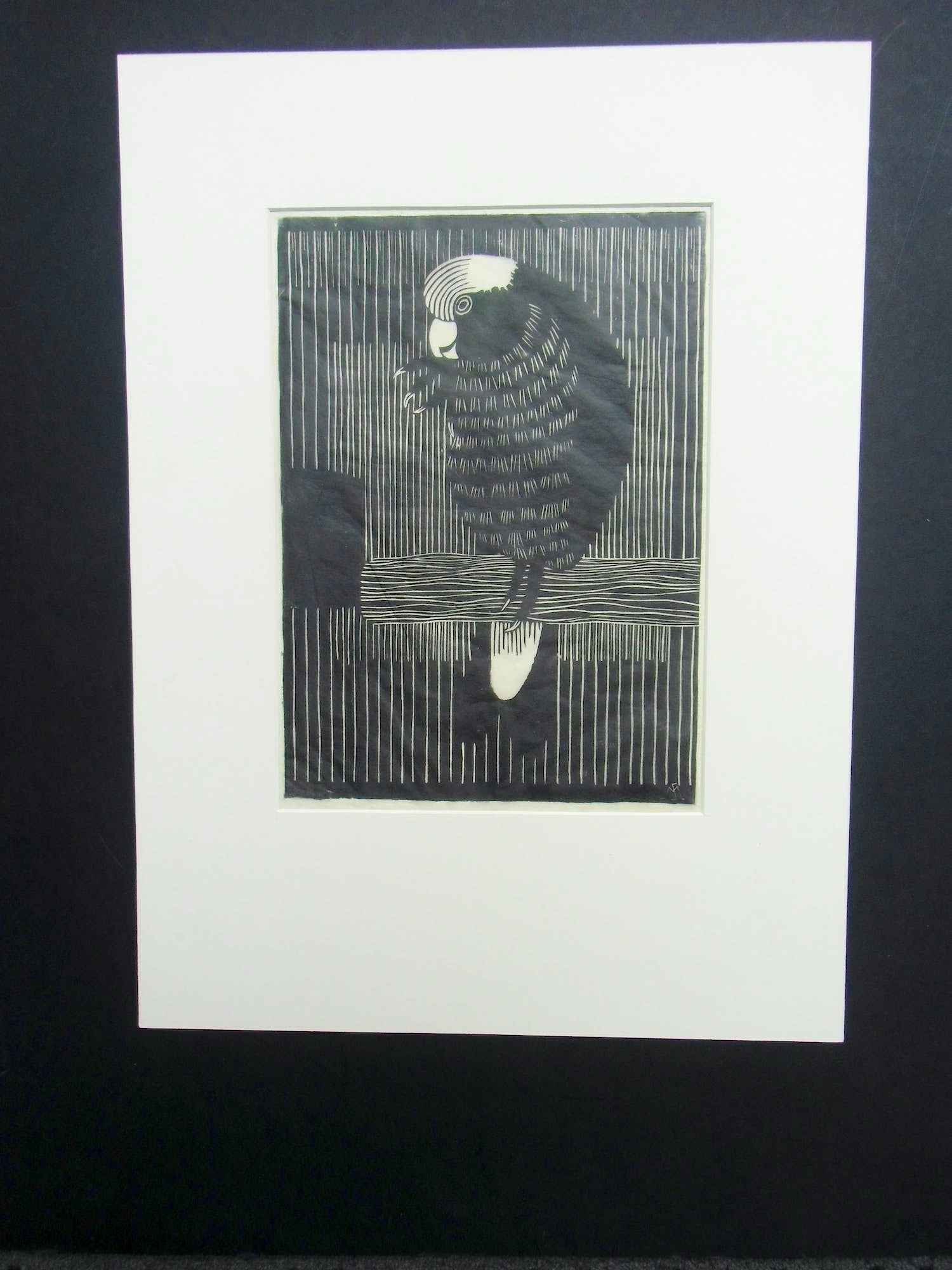 Samuel Jessurun de Mesquita - PAPEGAAAI /// HOUTSNEDE VAN SAMUEL JESSURUN DE MESQUITA verkocht voor € 120!