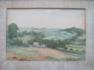 Anton van der Vet - landschap te Zuid Limburg kopen? Bied vanaf 50!