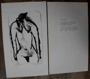 Lucebert - Litho met gedicht: Incarnatie - 1982 kopen? Bied vanaf 159!