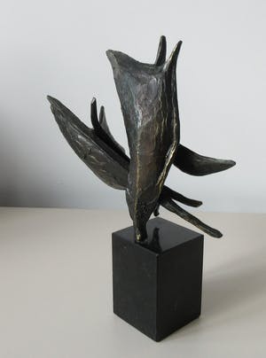 Bernadette Leijdekkers - Bronzen beeld "Wind in de zeilen" kopen? Bied vanaf 70!