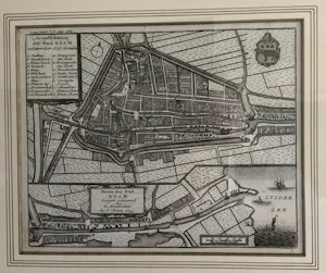 Isaac Tirion - Plattegrond van Edam kopen? Bied vanaf 50!