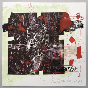 Rik van Iersel - litho - 1993 -oplage 100 ex. kopen? Bied vanaf 35!