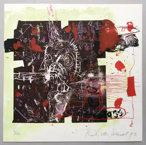 Rik van Iersel - litho - 1993 -oplage 100 ex. verkocht voor € 35!