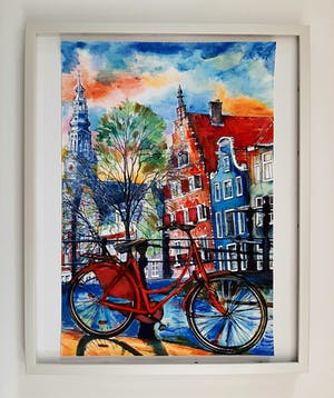 Elena Polyakova - Voorjaar in Amsterdam kopen? Bied vanaf 65!