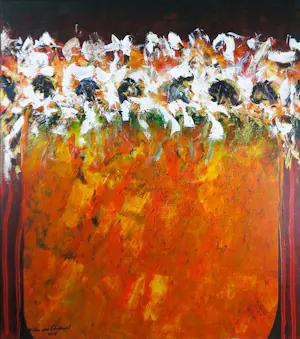 Willem van Scheijndel - Acryl op doek, Zonder titel - Ingelijst (Groot) kopen? Bied vanaf 650!