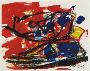Karel Appel - Litho, Musique Barbare kopen? Bied vanaf 10!
