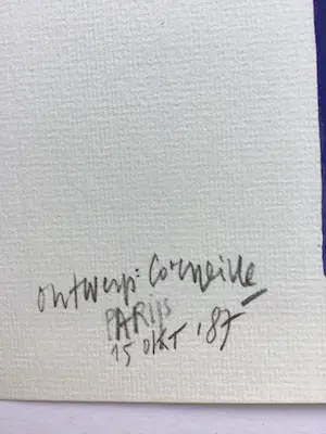 Corneille - Zeefdruk The Tie, gesigneerd in druk kopen? Bied vanaf 50!