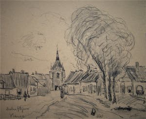 Jan van Rhijnnen - Gezicht op de Lekpoort in Vianen kopen? Bied vanaf 55!