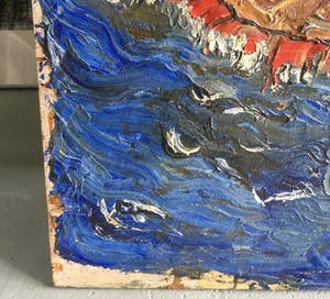 Kees Admiraal - schilderij - 'Paard en Wagen aan Zee' kopen? Bied vanaf 75!