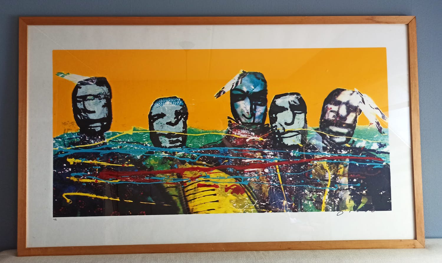 Herman Brood - Five indians (zeer groot) kopen? Bied vanaf 695!