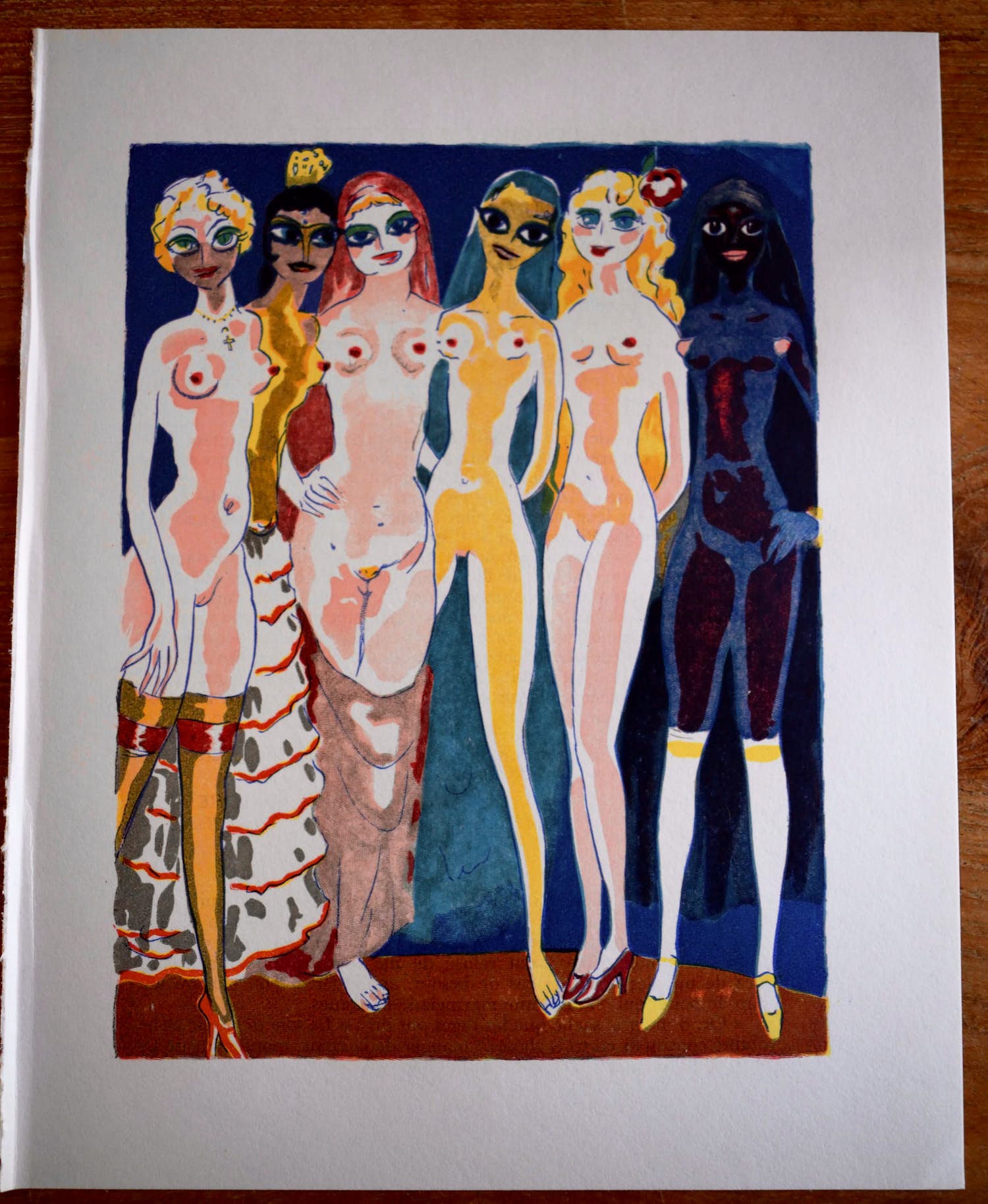 Kees van Dongen - Houtgravure - Les Six Adolescentes kopen? Bied vanaf 60!
