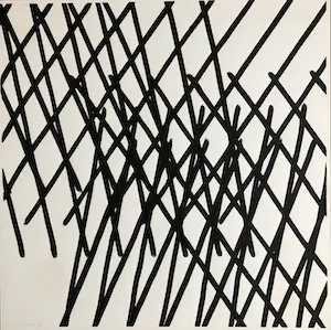 Jerry Keizer - Abstracte inkt penseel tekeningen (3x) kopen? Bied vanaf 175!