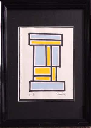 Siep van den Berg - Collage op papier verkocht voor € 125!