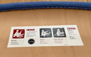 David Lincoln Rowland - Zes 40/4 stoelen met hemelblauwe stoffen bekleding - Howe kopen? Bied vanaf 200!