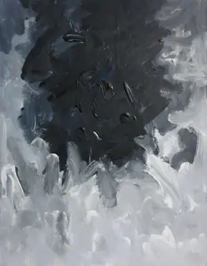 Janus Nuiten - 2 werken in olieverf op doek, Onweer - Ingelijst kopen? Bied vanaf 70!