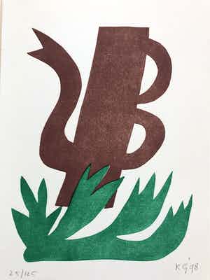 Klaas Gubbels - De aan-de-wandel-kan verkocht voor € 195!