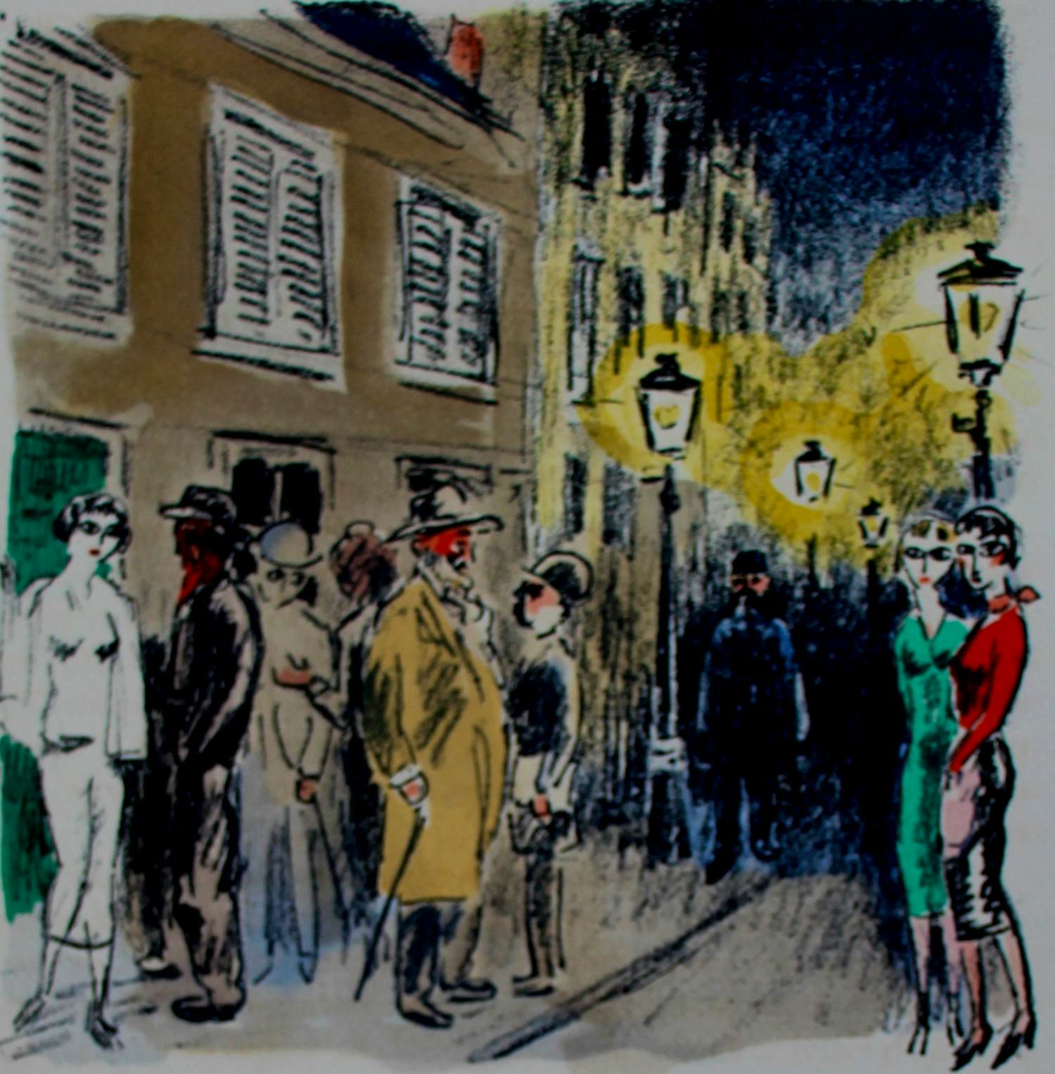 Kees van Dongen - Litho: "La révolte des anges" - 1951 kopen? Bied vanaf 199!