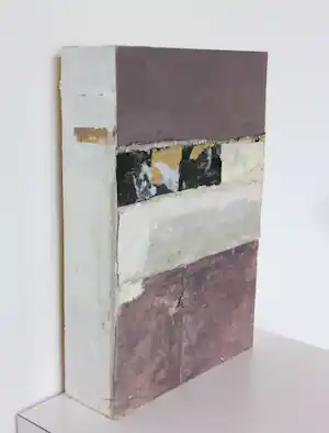 Ron van der Werf - Uniek werk in gemengde techniek op hout / wandobject, Zonder titel vendu pour 125€ !