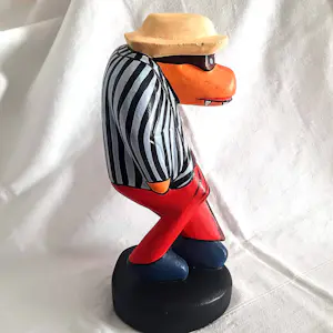 AcheterMarkus Pierson - Holz-Skulptur Coyote Typ Dandy Handbemalt signiert Höhe 26 cm? Enchérissez de 280!