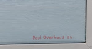Paul Overhaus - Olieverf op doek, Aan de kust - Ingelijst (Zeer Groot) kopen? Bied vanaf 1!