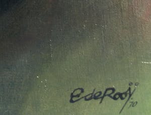 Egbert de Rooy - Acrylverf op doek , Surrealistisch – 1970 – spieraam 100 x 65 cm. kopen? Bied vanaf 1!