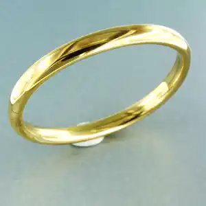 14k geel gouden slaaf armband - binnenmaat 6.4 cm bij 5.6 cm breed - 22.8 gram verkocht voor € 1100!