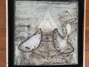 Luc De Blok - Materieschilderij. kopen? Bied vanaf 75!