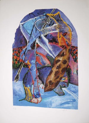 Albert Niemeyer - Zeefdruk, Strijdlust kopen? Bied vanaf 1!