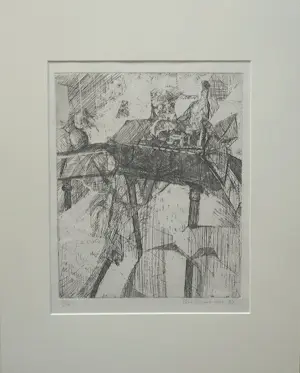 Paul Nieuwendijk - Abstracte compositie Tafel kopen? Bied vanaf 20!