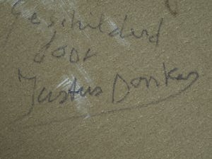 Justus Donker - Olieverf op doek , “De peinzende man” – gesigneerd – 1997 – 60 x 70 cm kopen? Bied vanaf 175!