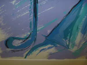 Anke Peddemors - afgeprijsd :gesigneerde zeefdruk , nr 2/75 , fraai ingelijst in zeer goede staat kopen? Bied vanaf 29!