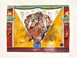 Gerti Bierenbroodspot - Paneel oker I verkocht voor € 150!