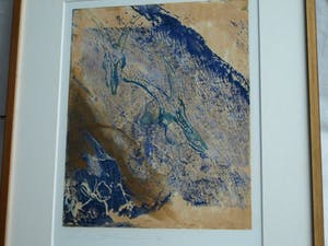 Niet of onleesbaar gesigneerd - Gemengde techniek , “Geitenschedels” – gesigneerd & ingelijst - 1992 kopen? Bied vanaf 10!