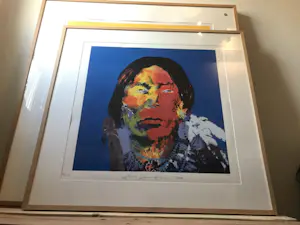 Espen Hagen - 3 ingelijste zeefdrukken ingelijst met passe-partout - groot kopen? Bied vanaf 395!