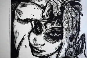 Hans Orlowski - Houtsnede Zonder titel 4 kopen? Bied vanaf 50!