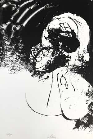 Hugo Claus - Kleurenlitho - Winter 1 - 1979 - 105/300 + gesigneerde colofon verkocht voor € 75!