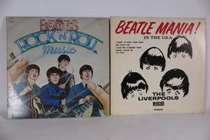 The Beatles - Rock n Roll Music + The Liverpools ‎– Beatle Mania! In The USA kopen? Bied vanaf 6!