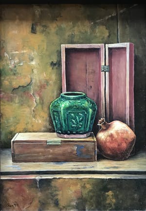 Niet of onleesbaar gesigneerd - Prachtig schilderijtje - Gesigneerd Ren' 99' kopen? Bied vanaf 1!