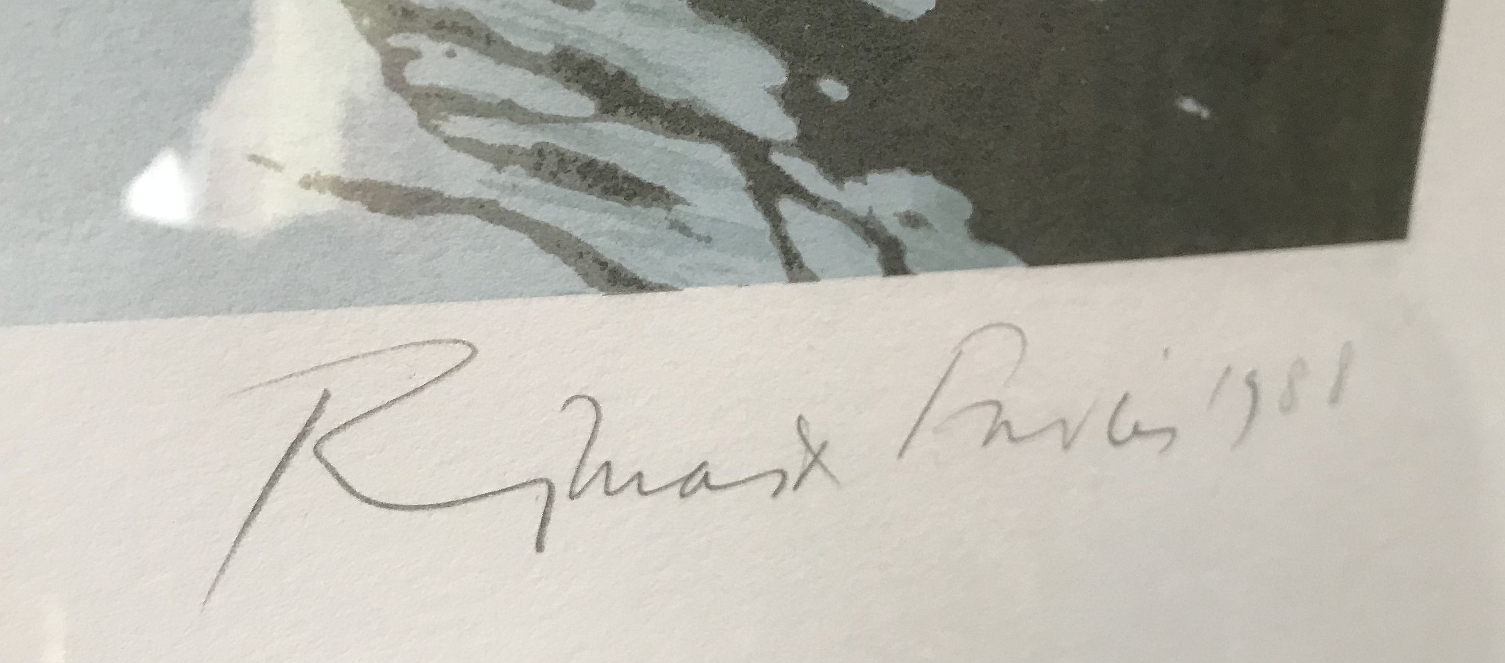 Niet of onleesbaar gesigneerd - Litho Londen Westminister, 1988, handgesigneerd kopen? Bied vanaf 1!