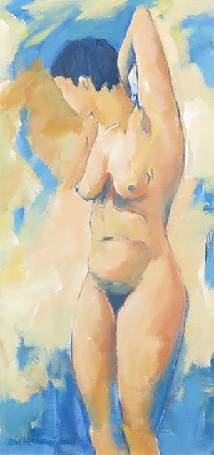 Mieke Koenen - Olieverf op doek (op board), Drie luik - Ingelijst kopen? Bied vanaf 1!