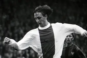 Pim Westerweel - Flying Johan Cruijff - Ajax-Haarlem 30-09-1969 (2-1) kopen? Bied vanaf 150!