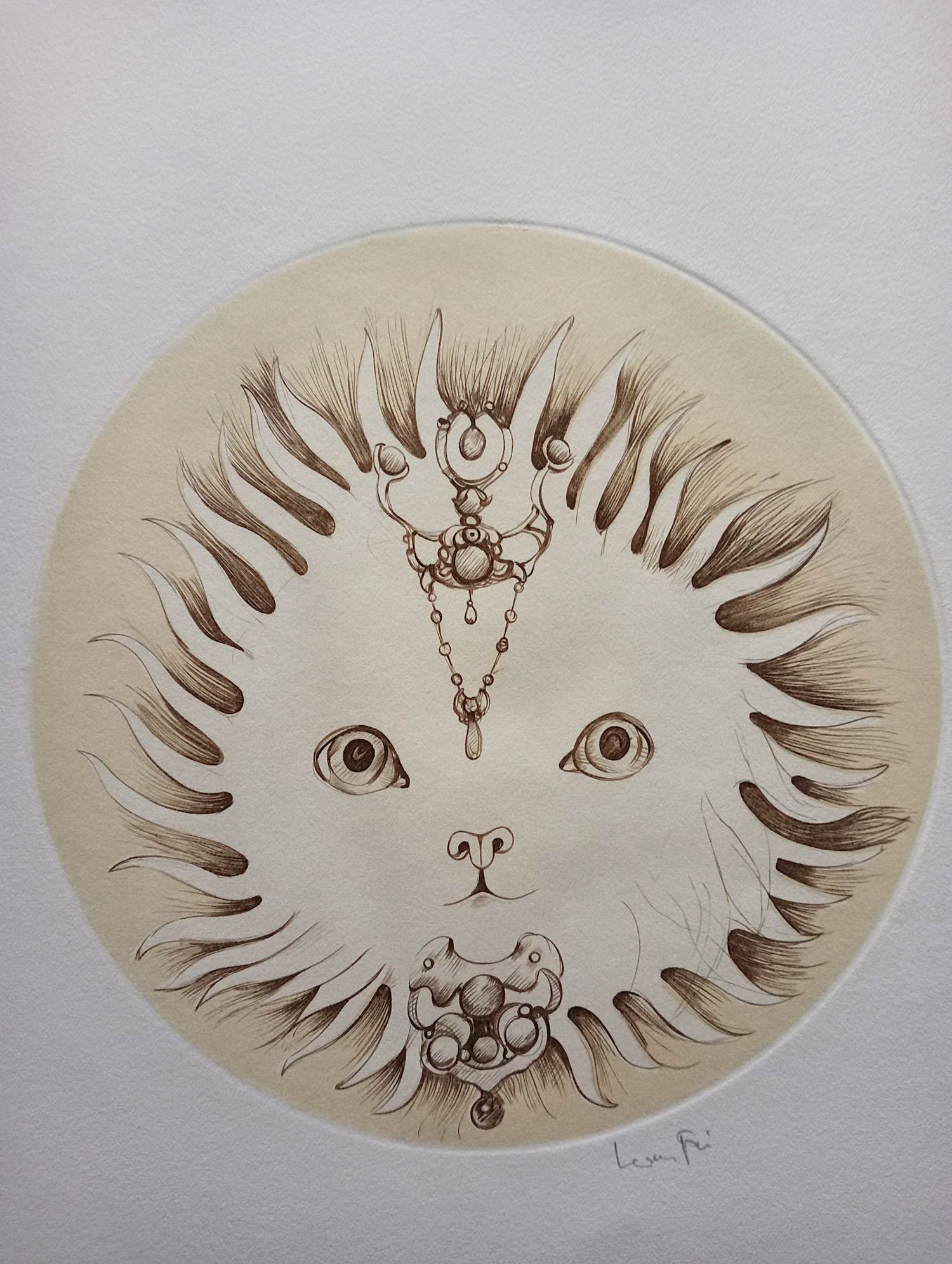 Leonor Fini - Leonor Fini Ets Surrealisme Le Chat Soleil 1975 kopen? Bied vanaf 75!