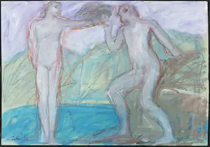 Carmelo Zotti - Lot van vier originele werken in gemengde techniek kopen? Bied vanaf 60!