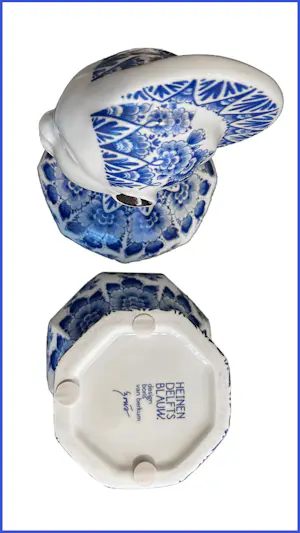 Heinen Delfts Blauw - Kabra vaas / dekselvaas / designer Boris van Berkum / Delfts blauw kopen? Bied vanaf 100!