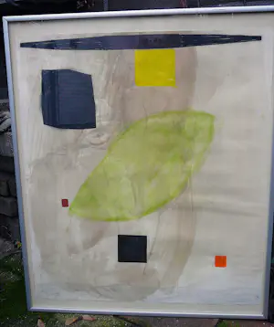 Kars Persoon - Geen titel -abstract gouache 1986- kopen? Bied vanaf 65!