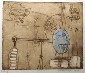 Jan Montyn - ets 1959 verkocht voor € 125!