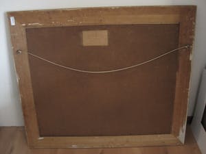 Isaac Naarden - Larense School - Landschap met besneeuwde bergtop - GROOT!!! kopen? Bied vanaf 80!