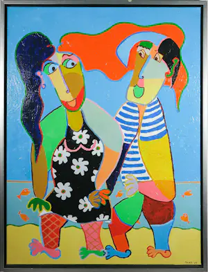 Twan de Vos - Acryl op doek, Zomer - Ingelijst kaufen? Bieten Sie von 100!